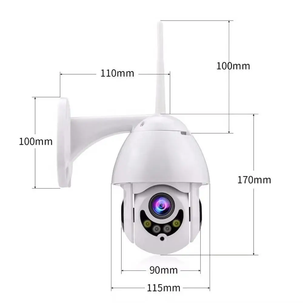 Мини скоростная купольная XMEYE 1080P Wifi Беспроводная IP камера H.265+ Приложение iCsee P2P Onvif двухстороннее аудио наружная Водонепроницаемая CCTV безопасность