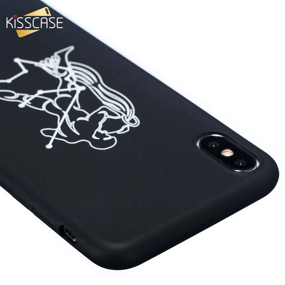 Мягкий чехол KISSCASE из ТПУ для iPhone XR X XS MAX 7 Plus 8 Twelve с созвездиями чехлы 6 6S задняя