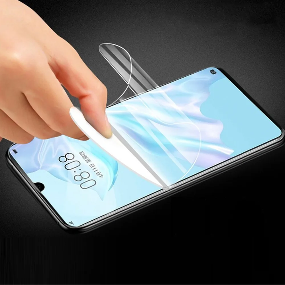 2 шт передняя + задняя защитная пленка для экрана huawei P30 P20 Pro lite с полным покрытием