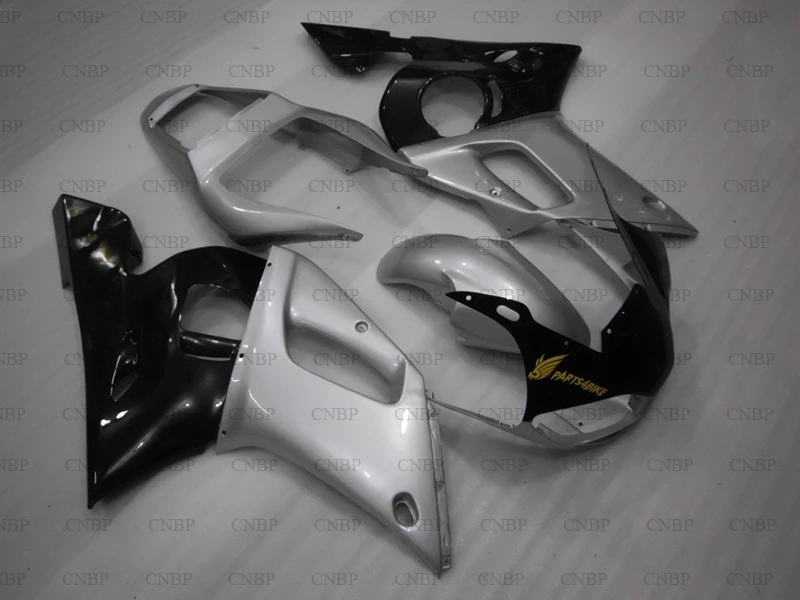 YZF R6 2000 Обтекатели YZF600 1998 2002 серебристо Черные Пластиковые обтекатели YZFR6