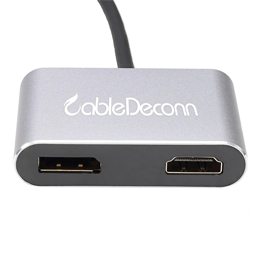 Адаптер DisplayPort с USB на HDMI конвертер 4K 60 Гц двойной тип C концентратор для Macbook HDTV