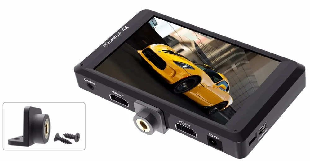 Feelworld FW450 4," ips 4K монитор HDMI камера полевой монитор 1280x800 HD портативный ЖК-дисплей для DSLR для Canon Nikon sony Fujifilm