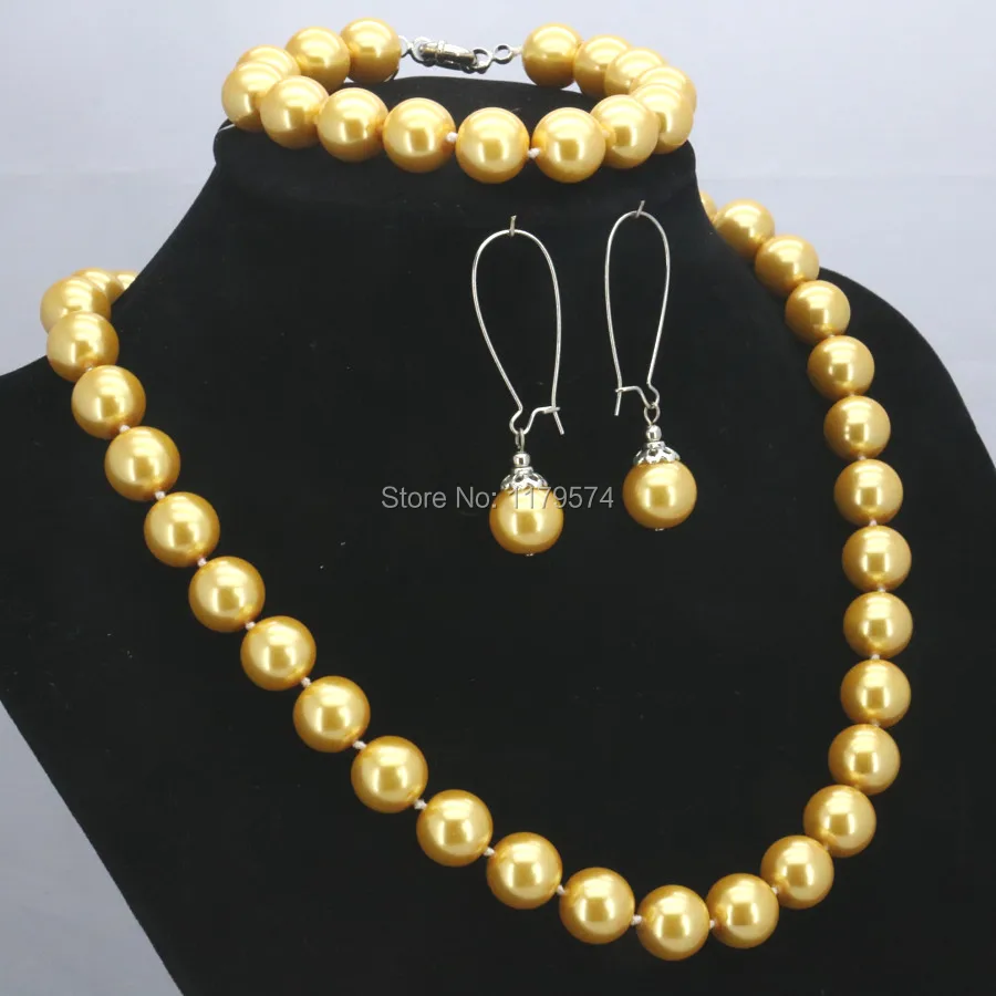 Комплект из колье серёг и браслета 12 мм|set jewelry|necklaces bracelets earringsbracelet earrings |