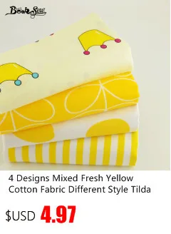 Кукла DIY хлопок Ткань Вышивание игрушки разных Цвет Печатных маленький в белый горошек 7 шт./лот Текстиль для дома Жир Квартал украшения