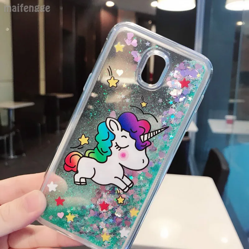 Блеск для samsung Galaxy J3 J5 J7 2017 мягкий чехол телефона принципиально silicona ТПУ J330 J530 J730
