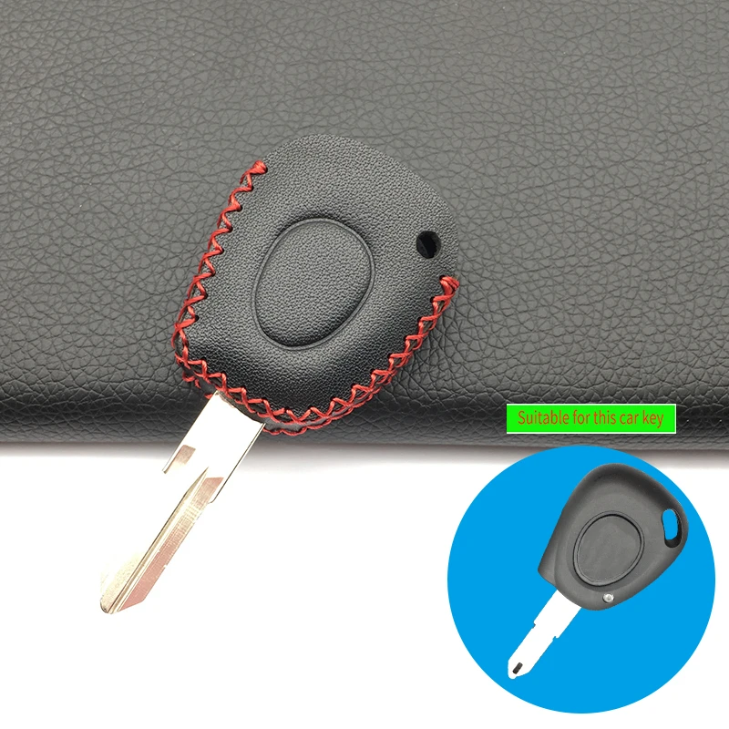 100% кожаный чехол для автомобильного ключа высокого качества Renault Clio Megane Scenic IR Remote