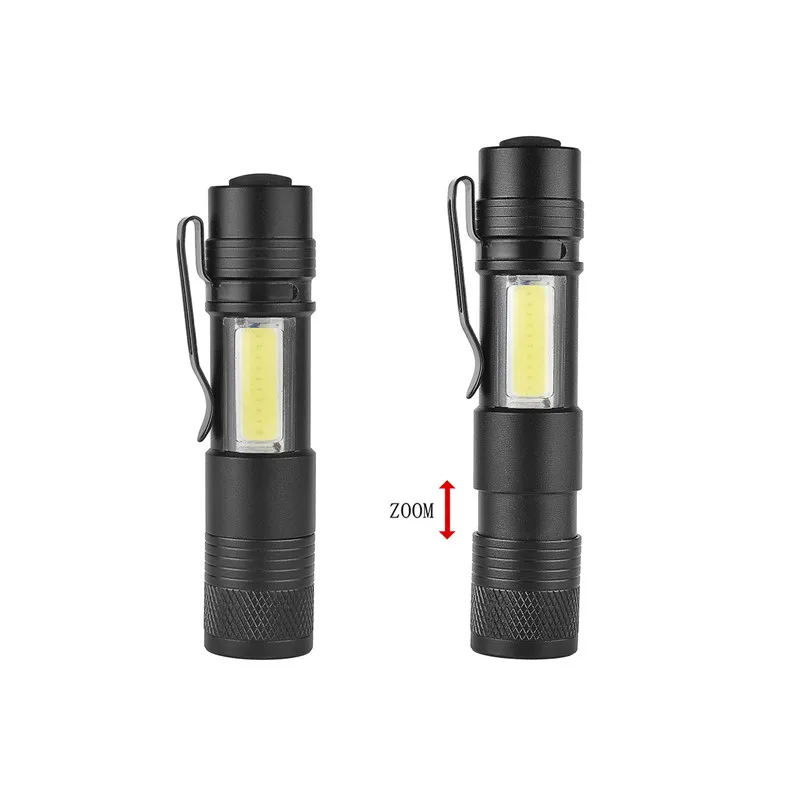 Новый Алюминий сплава телескопический зум светодиодный фонарик с киосков Свет
