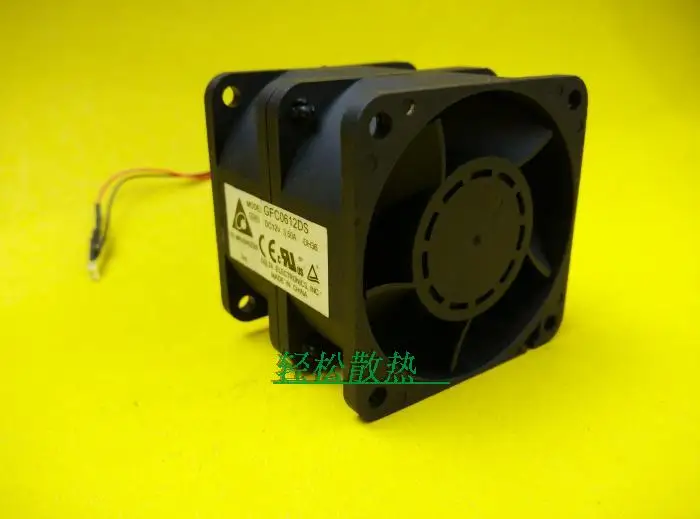 Оригинальный двухмоторный высокоскоростной Турбовентилятор Delta 6056 6 см 12 В а