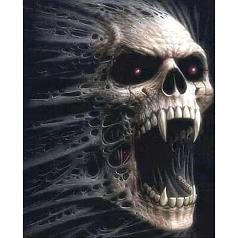 

5D Diy Diamond Painting skull Picture Of Rhinestone Beadwork Diamond Mosaic Sale Craft Kit Home Decor Y0770