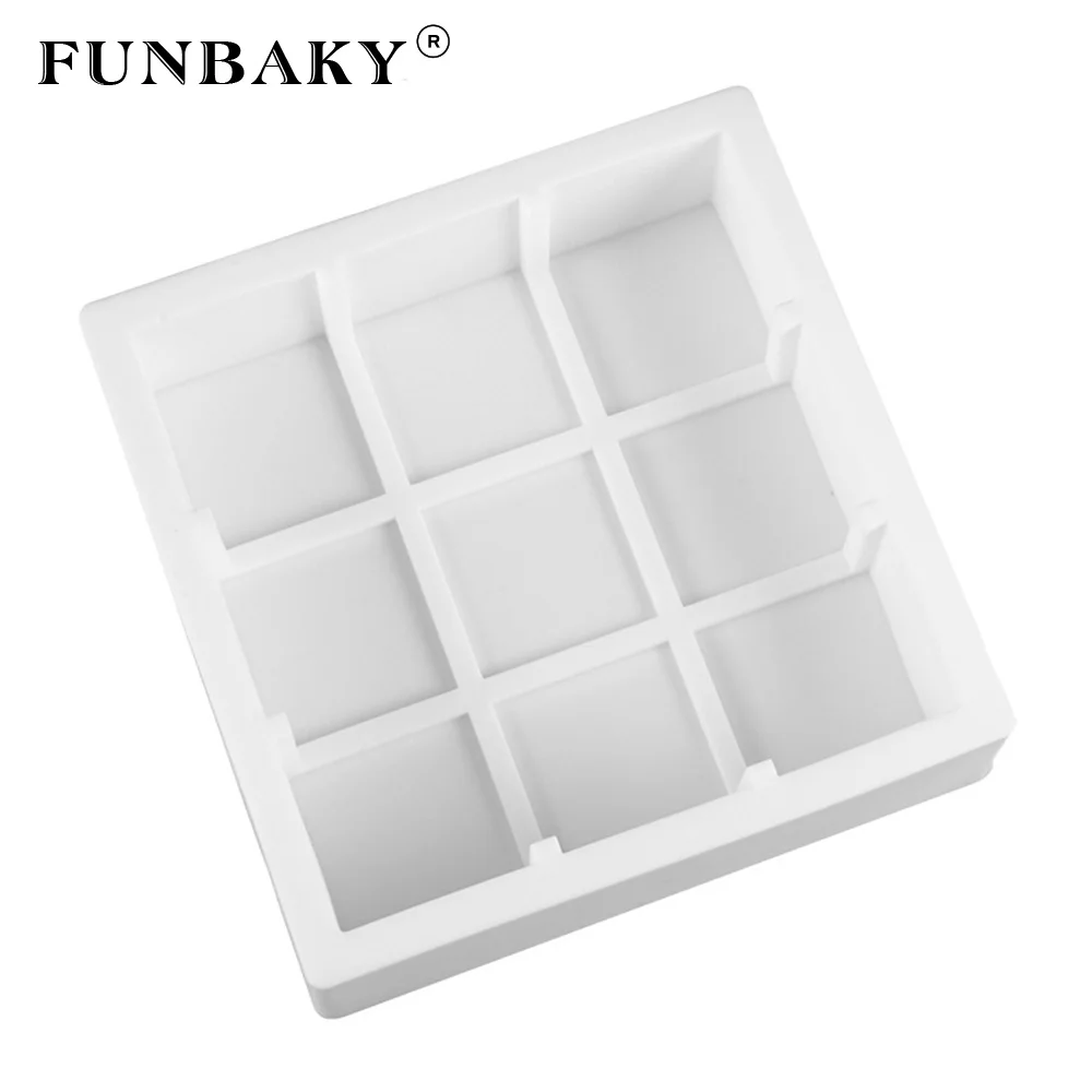 FUNBAKY квадратная форма мусс силиконовая форма для торта инструменты для выпечки силиконовая форма для выпечки 3D форма для десерта