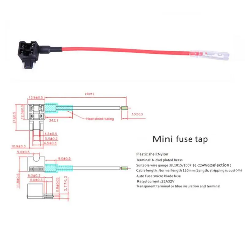 ATO ATC Add A Circuit Fuse Tap Piggy Back Standard Blade Holder with 20A MINI / SMALL MEDIUM | Автомобили и мотоциклы