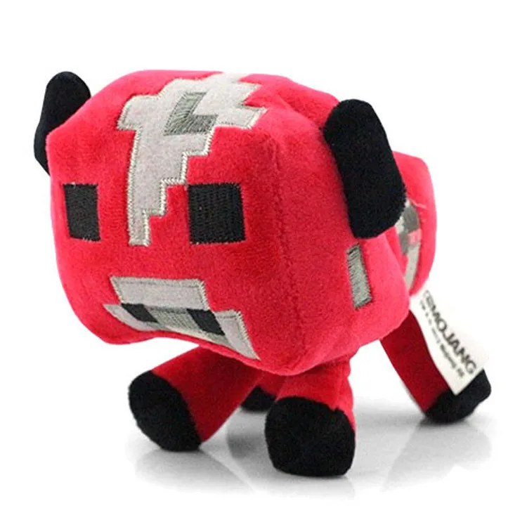 16 см Minecrafted игры игрушки мягкие плюшевые красный Minecrafter Mooshroom животного куклы для