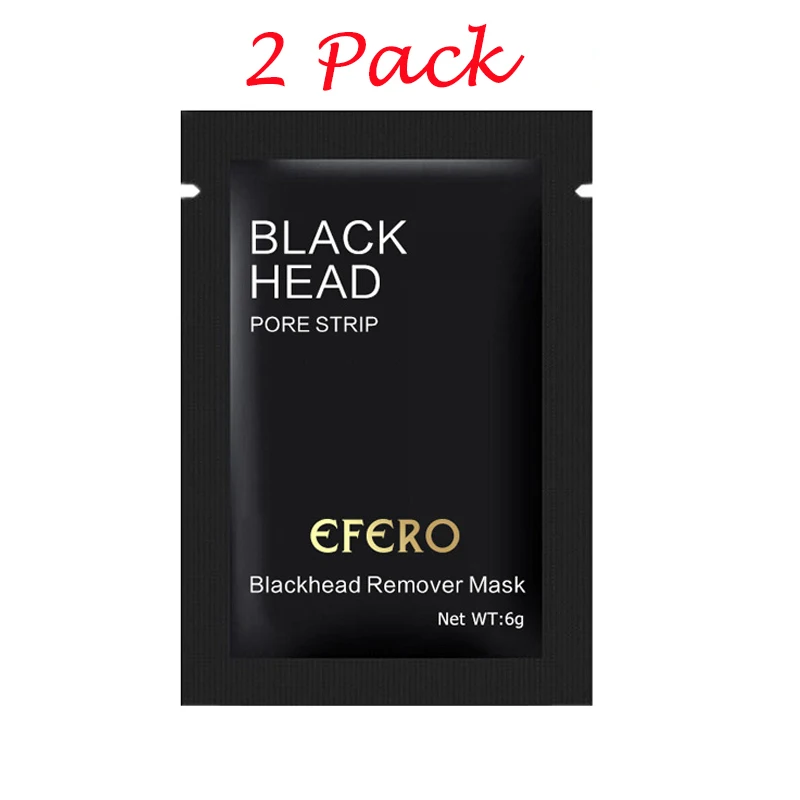 2Pack Style 3 Полоски для носа, черная маска для удаления черных точек, маска для ухода за лицом, черная маска для носа, полоска для пор, Очищающая маска для кожи TSLM1 - Цвет: 2Pack Style 3