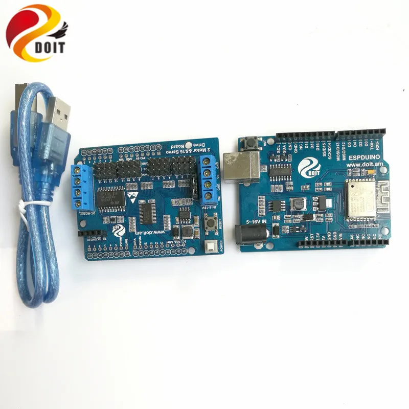 DOIT TS300 амортизирующий WiFi бак шасси с ESPDuino макетная плата + драйвера двигателя для