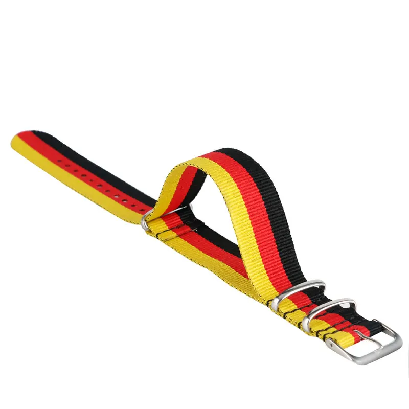 Мягкий нейлоновый ремешок для часов 22 мм в стиле милитари немецком мужчин и