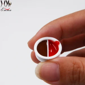 Новый сепаратор белый пластиковый одноразовый Перманентный макияж для бровей, губ, контейнер для пигмента для татуажа, кольцо, чашка с чернилами для татуировок