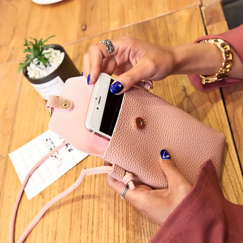 Сумка мессенджер XZXBBAG женская из искусственной кожи миниатюрный Карманный чехол