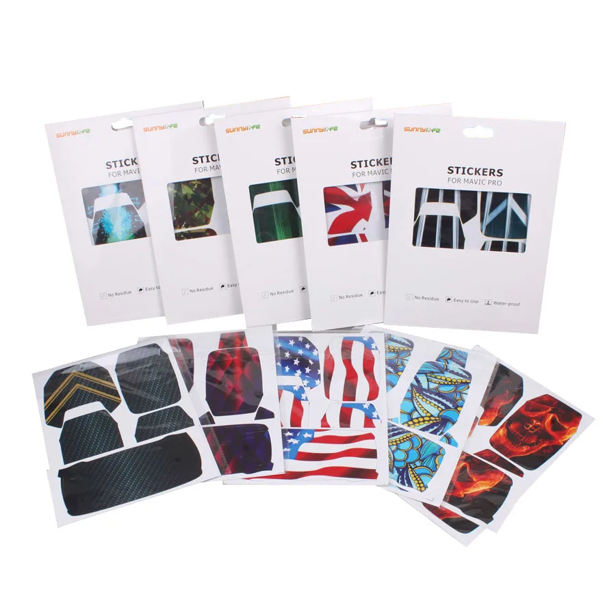 MAVIC PRO наклейки водонепроницаемый кожный Углеродные зерна батарея пульт
