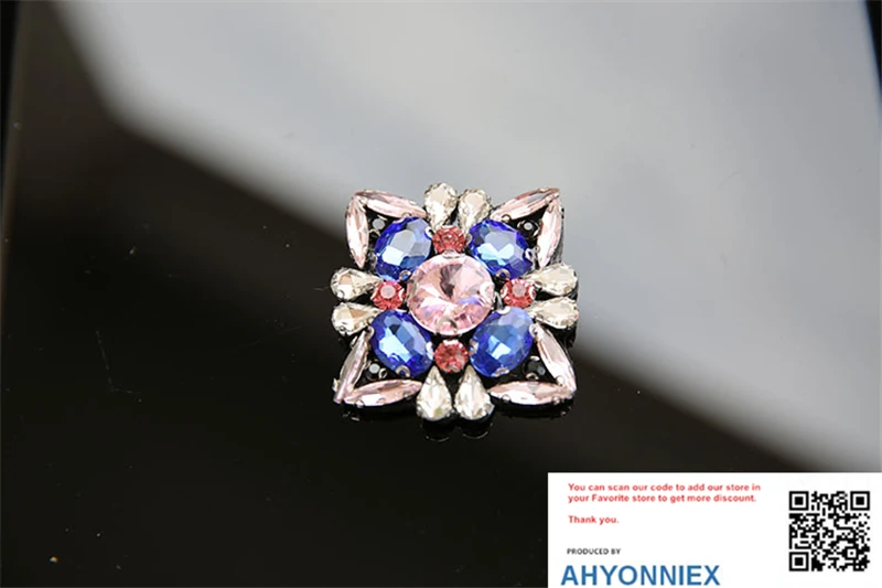 AHYONNIEX 1 шт. бусины ручной работы стеклянные в форме банта цветы нашивки Пришивные