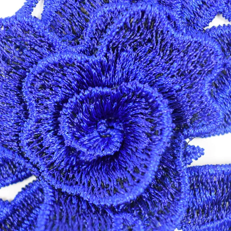 1 шт. вышивка кружевной воротник аппликация в венецианском стиле с голубыми