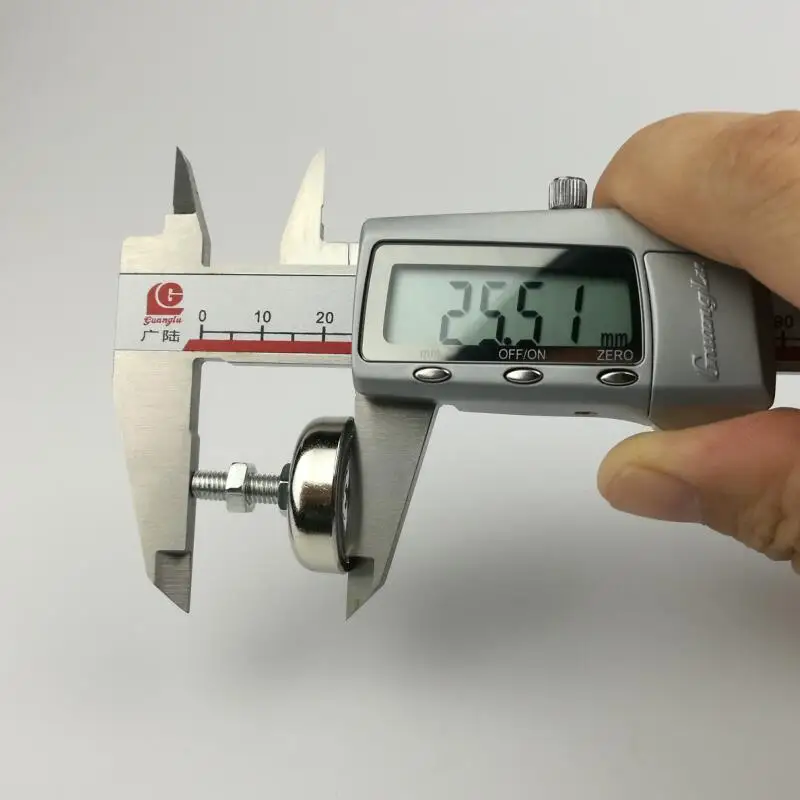 10 шт. D25mm супер мощный неодимовый магнит для горшка сильный M5 Многофункциональный фиксированный присоска магниты чашки аксессуары