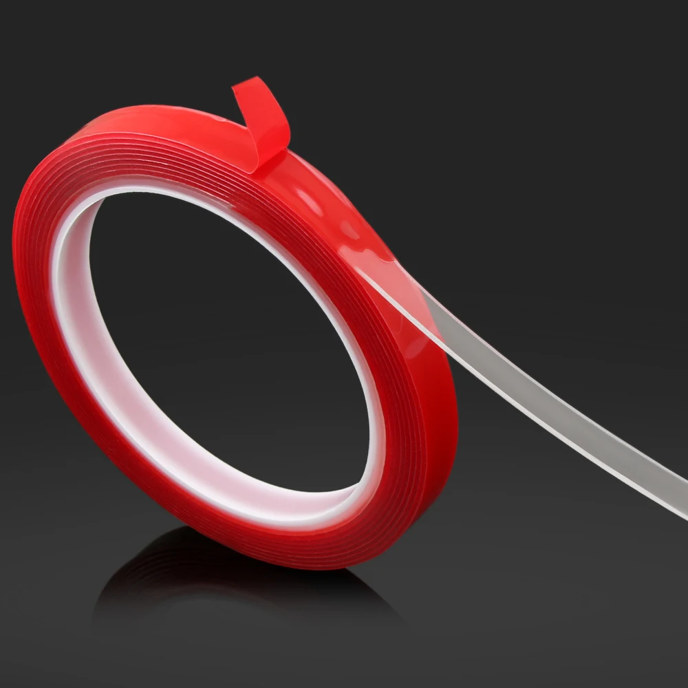 Прозрачная Двухсторонняя клейкая Наклейка горячий автомобиль-Стайлинг для