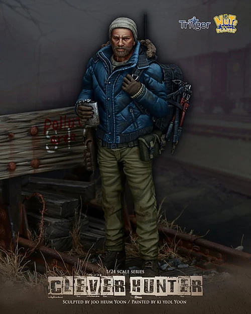 

1:24 модельная фигурка из смолы Clever Hunter 75 мм R107