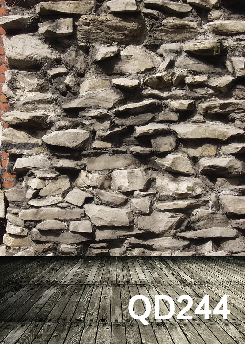 Серый камень деревянный пол винтажный полиэфирный фон для студийной фотосъемки