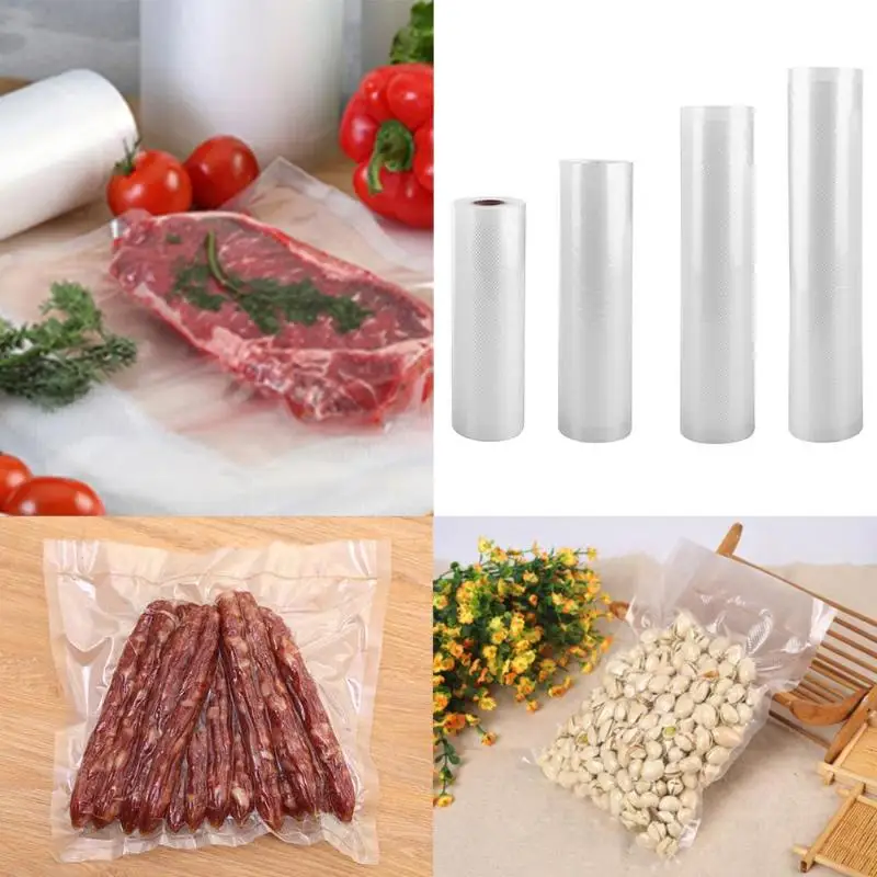 1 рулон Вакуумная Упаковка для продуктов фрукты герметизирующий пакет сохранение продуктов в свежем состоянии сумка для хранения E5M1