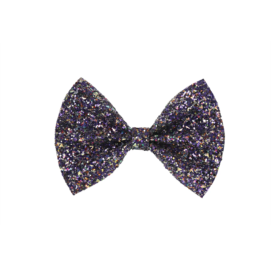 16 шт./лот 4 дюйма бантики для волос с пайетками без зажимов Blingbling Bowknot DIY кожаные