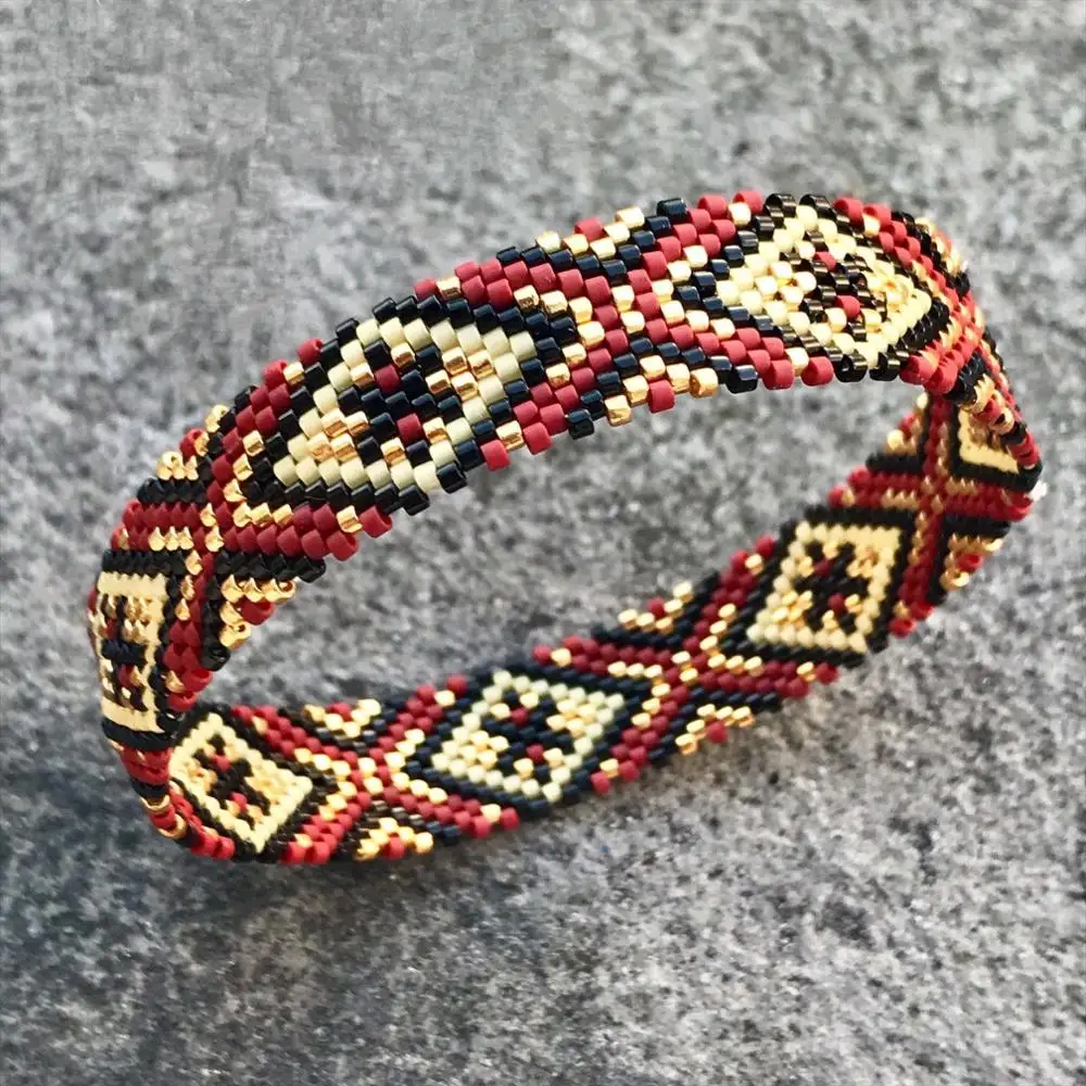 Женский богемный Браслет Go2boho MIYUKI летние пляжные браслеты в стиле Миюки