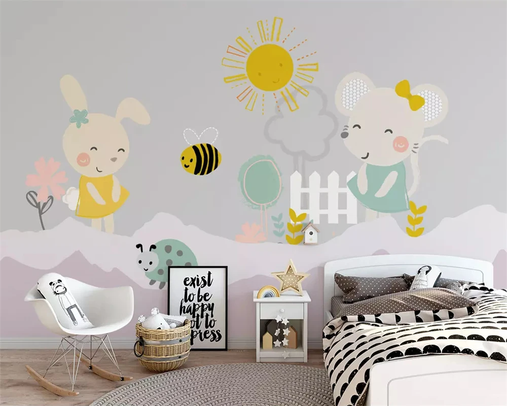 Пользовательские шелковистые обои 3d скандинавские современные минималистичные