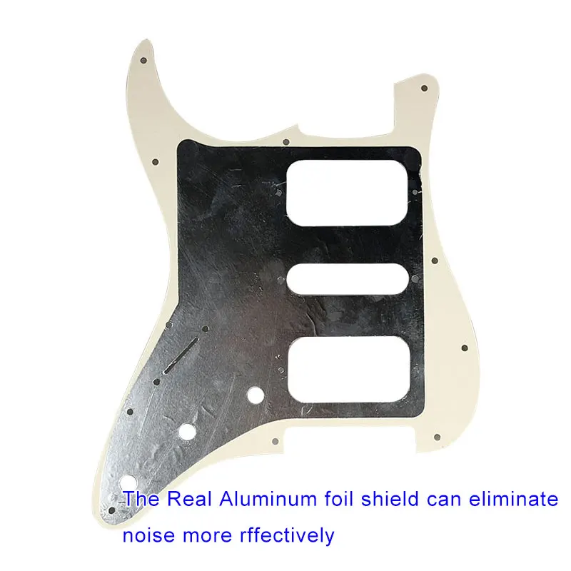 Pleroo Quality Guitar Pickguard -For US 11 Screw Holes Start St Single Humbucker HSH Scratch Plate & Back | Спорт и развлечения