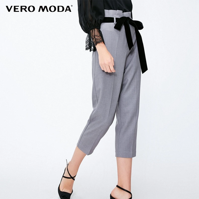 Vero Moda New Women's High-rise Lace-up Pleated Leisure Pants | 31836J537