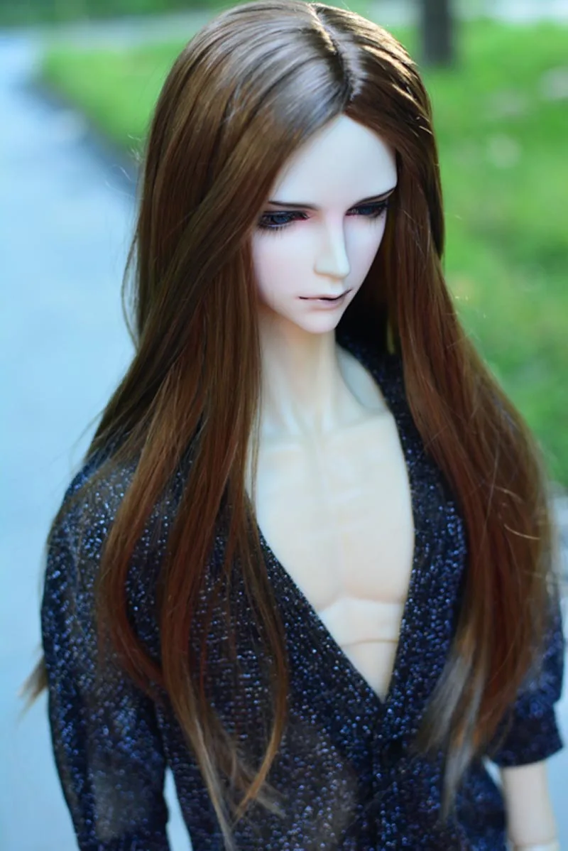 

Новое поступление, 1/3 8-9 "BJD парик Супер куклы, модный длинный стиль мохеровая кукла, волосы
