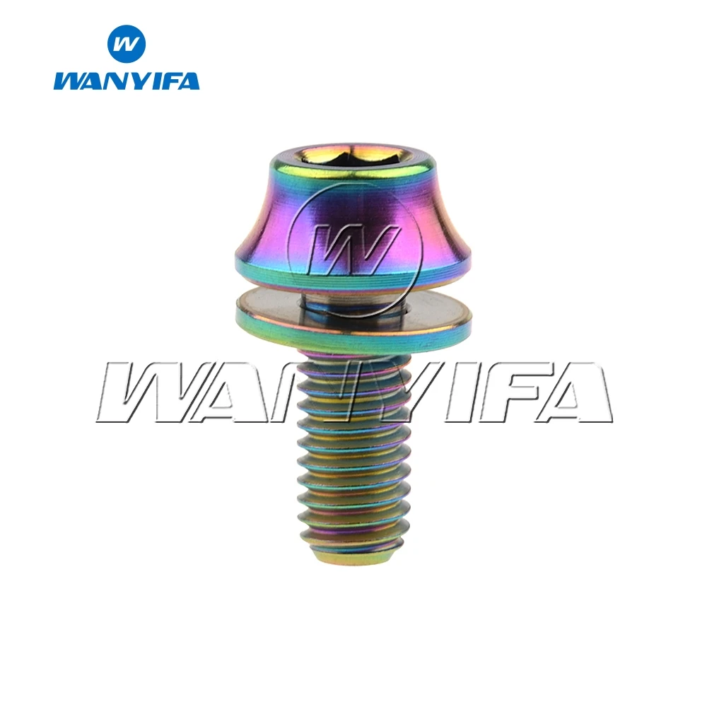 Титановый болт &quotwanifa&quot M5x12 мм держатель для велосипедной бутылки винт с шайбой