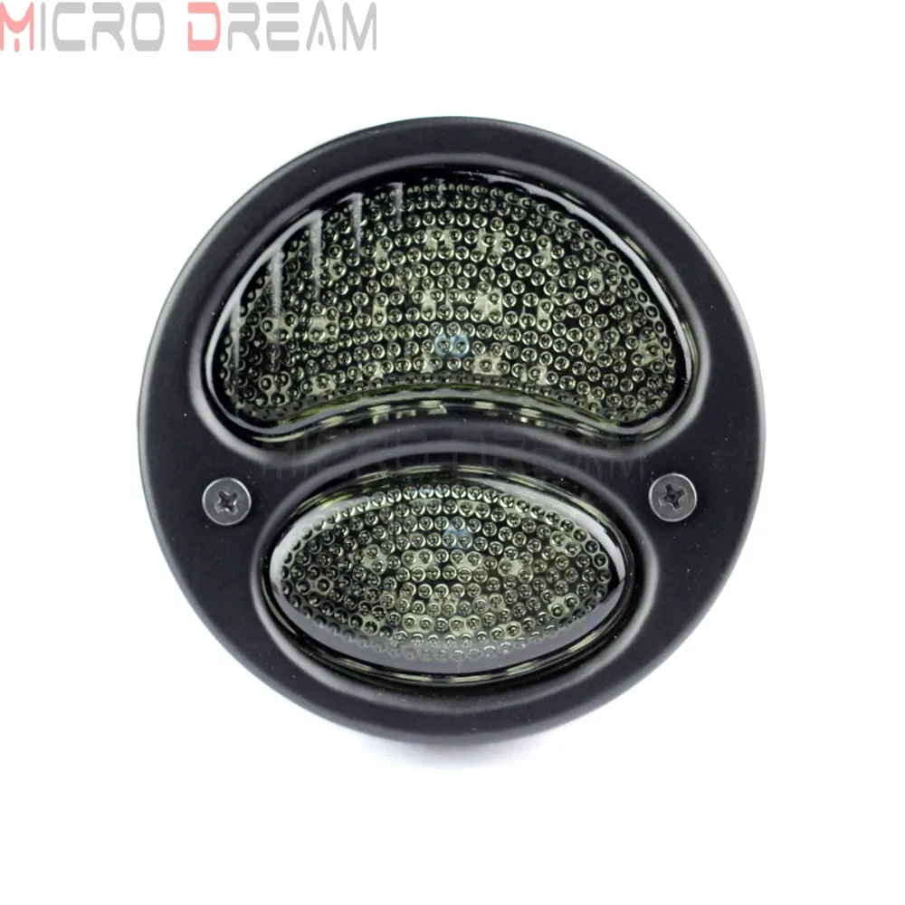 Винтажный светодиодный задний стоп сигнал для мотоцикла дымчатый/Красный 12 В Harley