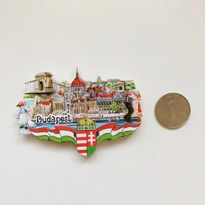 BABELEMI европейские туристические сувенирные магниты на холодильник 3D Австрия Чешский край магнит на холодильник вены Праги - Цвет: Светло-зеленый