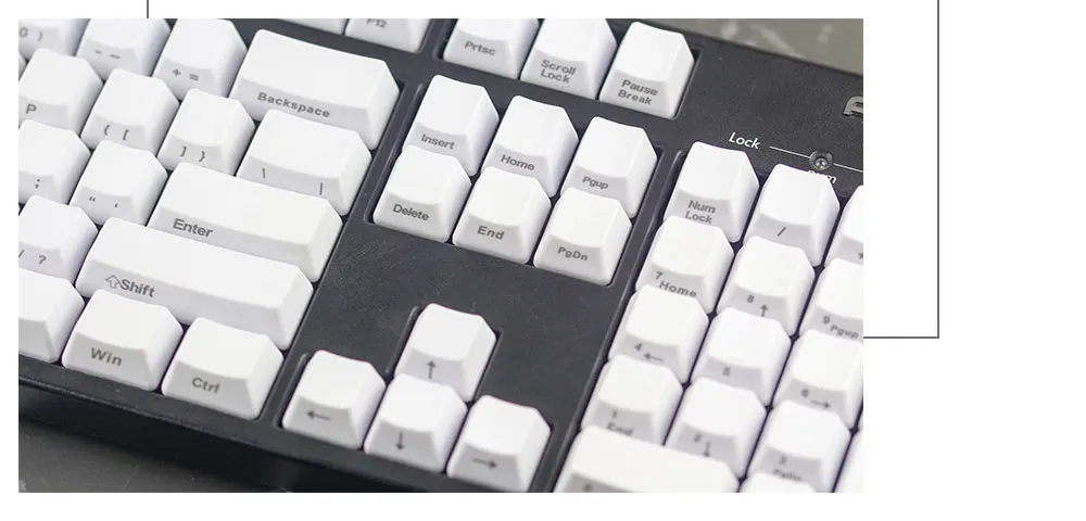 Боковая печать 108 клавиш смешанные цвета OEM профиль толстые pbt брелки съемник для wried usb mechaniacal игровая клавиатура
