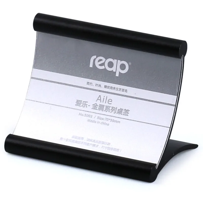 5-pack Reap Alie алюминиевая l-образная настольная рамка карта настольная подставка для демонстрации меню услуги этикетка офис клуб бизнес Ресторан - Цвет: 5802 50x70 black