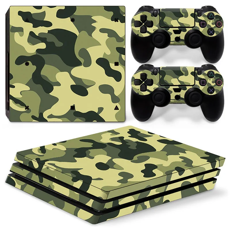 5 Камуфляжная Водонепроницаемая Виниловая наклейка для консоли PS4 Pro+ 2 контроллера, наклейка для sony Playstation 4 Pro, защитная игровая наклейка - Цвет: 5