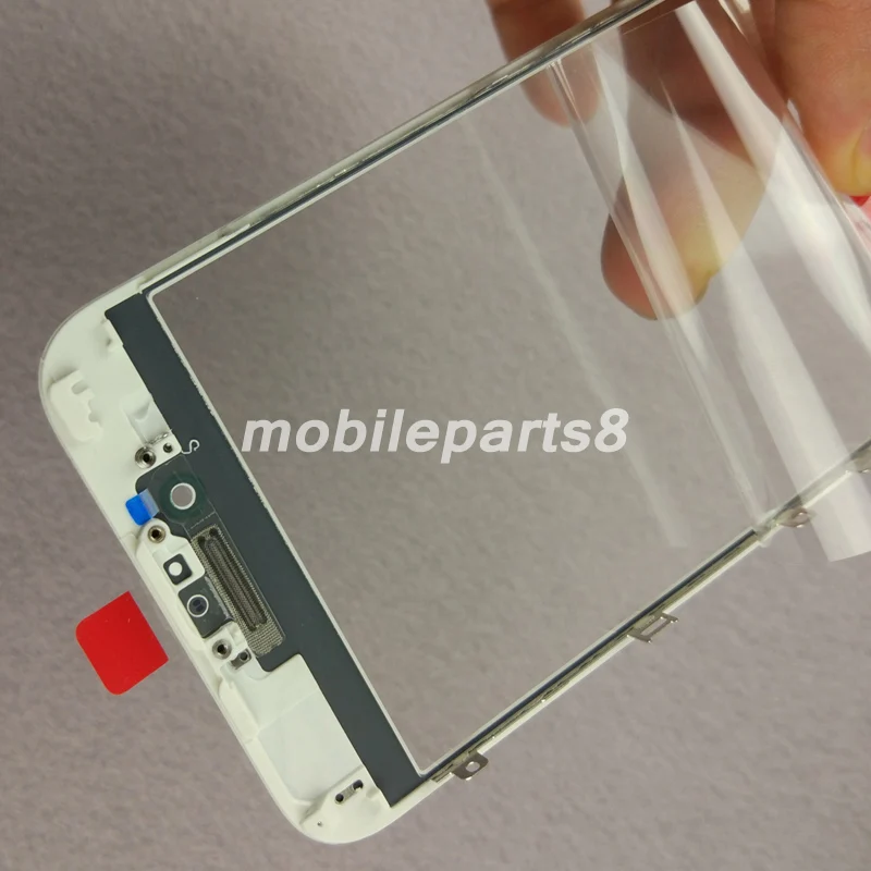 100 шт. Бесплатная доставка DHL стекло с рамкой oca для iPhone 7 plus 5 "передний экран