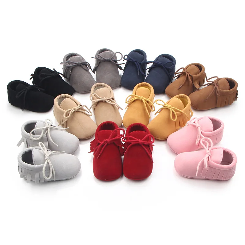 Горячая Распродажа детская обувь с бахромой и бантом мягкая дышащая