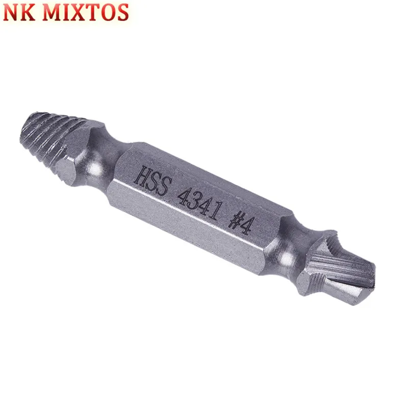 NK MIXTOS 4 шт./компл. двухсторонний экстрактор винтов сверла инструменты для