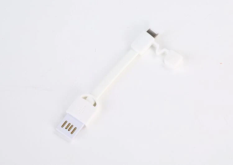 Мульти USB Кабель зарядного устройства для iPhone Xiaomi Haiwei для освещения кабель зарядного устройства брелок аксессуар портативный зарядный кабель синхронизации данных - Тип штекера: White