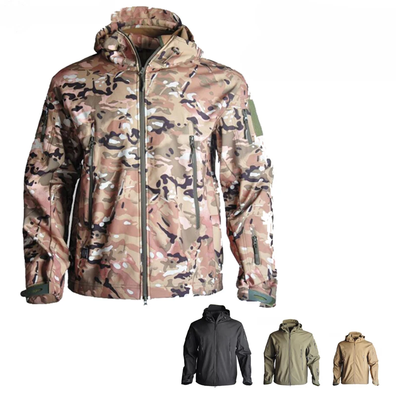 Тактическая охотничья одежда TAD Softshell Водонепроницаемая спортивная куртка для