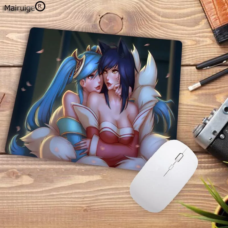Mairuige сексуальный Ahri League of legends коврик для мыши игровая клавиатура Коврик для мыши игровой компьютер padmouse фото игровые коврики украшение стола