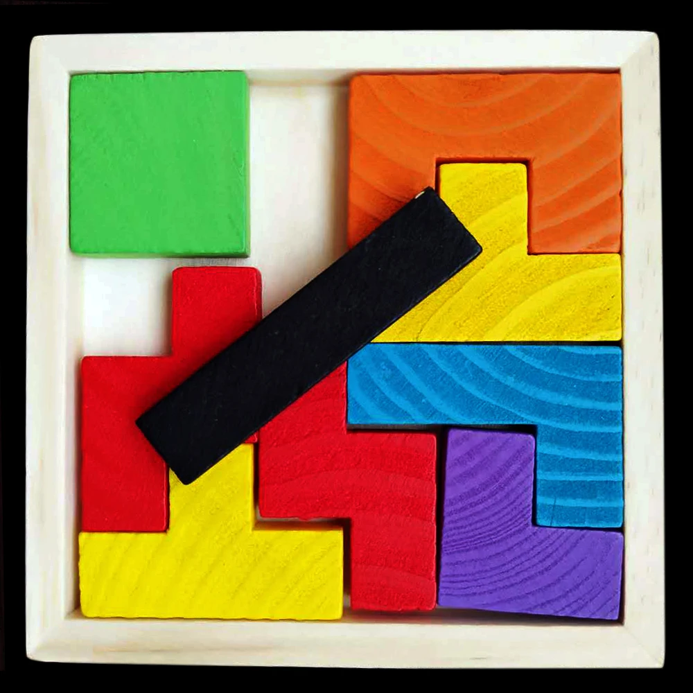 Детская головоломка для детей от 3 до 7 лет|jigsaw board|wooden tetrisbrain teaser |