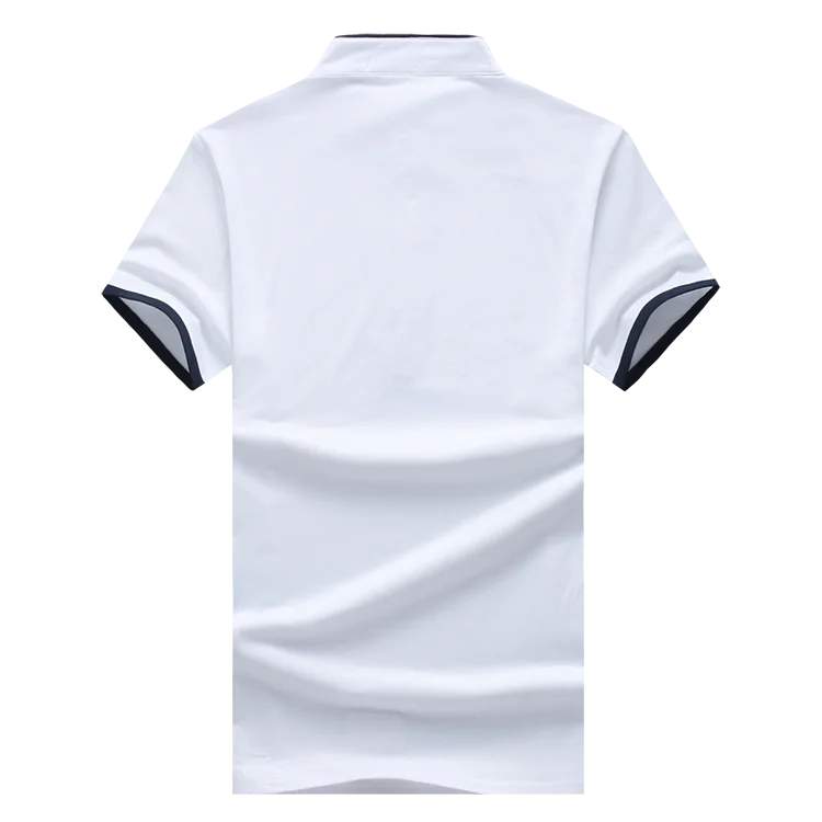 Мужская Повседневная футболка с коротким рукавом Модная белая высоким