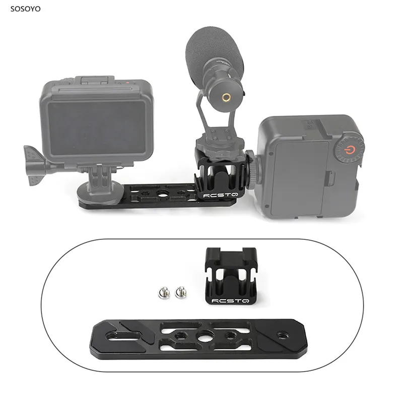 

Universal One Pair Of Cold Boots With Three Extensions Adapter Bracket Holder For DJI Osmo Pocket Osmo Action camera Accessories